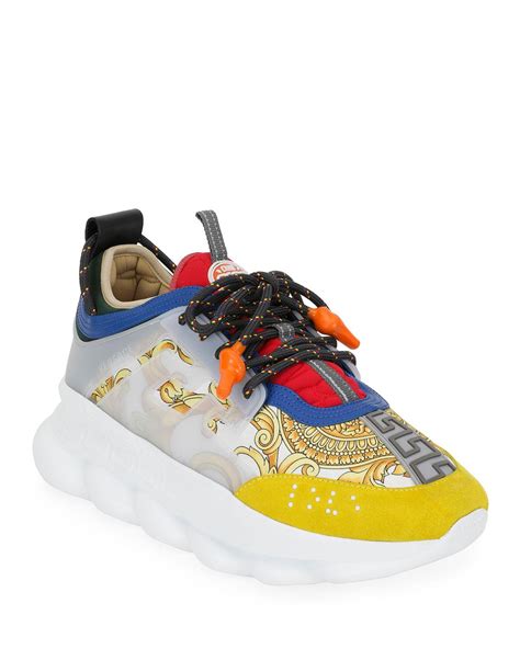 versace chain reaction sneakers white|cheap versace chain reaction sneakers.